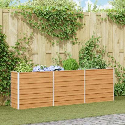 Strat înălțat de grădină Maro deschis 240 x 40 x 77 cm GartenMobel Dekor