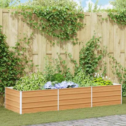 Strat înălțat de grădină Maro deschis 240 x 80 x 45 cm GartenMobel Dekor