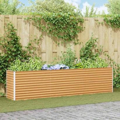 Strat înălțat de grădină 290 x 50 x 68 cm Oțel Galvanizat GartenMobel Dekor