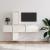 Comode TV, 5 buc., alb, lemn masiv de pin GartenMobel Dekor
