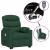 Fotoliu de masaj cu ridicare, verde închis, material textil GartenMobel Dekor