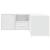 Dulap de colț, alb, 200x40x45 cm, lemn prelucrat GartenMobel Dekor