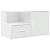Dulap de colț, alb, 200x40x45 cm, lemn prelucrat GartenMobel Dekor