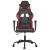 Scaun de gaming de masaj, negru și roșu vin, piele ecologică GartenMobel Dekor