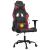 Scaun de gaming de masaj, negru și roșu vin, piele ecologică GartenMobel Dekor