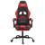 Scaun de gaming pivotant/suport picioare negru/roșu piele eco GartenMobel Dekor