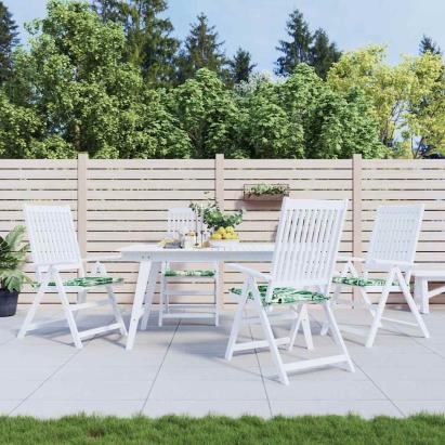 Perne pentru scaune 4 pcs Model cu frunze 50 x 50 x 4 cm GartenMobel Dekor