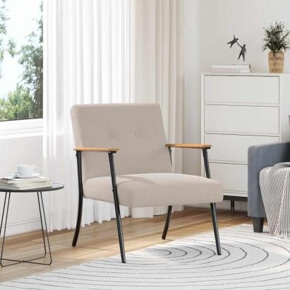 fotoliu Gri deschis 59 x 75 x 78 cm GartenMobel Dekor