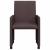 Scaune de dining cu roți 2 pcs Maro închis 57 x 66 x 94 cm GartenMobel Dekor