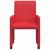 Scaune de dining cu roți cu roți 2 pcs Roșu 57 x 66 x 94 cm GartenMobel Dekor