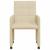 Scaune de dining cu roți 2 pcs Crem 58 x 65 x 94 cm țesătură GartenMobel Dekor