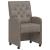 Scaune de dining cu roți cu roți 2 pcs Gri 58 x 67 x 97 cm GartenMobel Dekor