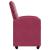 Scaune de dining cu roți 2 pcs bordo 58 x 65 x 98 cm Catifea GartenMobel Dekor