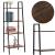 Etajera cu 4 rafturi, metal si MDF, stil industrial, 56x34x138 cm, maro inchis si negru Household NewTrend