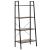 Etajera cu 4 rafturi, metal si MDF, stil industrial, 56x34x138 cm, maro inchis si negru Household NewTrend