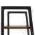 Etajera cu 4 rafturi, metal si MDF, stil industrial, 56x34x138 cm, maro inchis si negru Household NewTrend