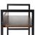 Etajera cu 4 polite din MDF si cadru metalic, stil industrial, 60x28x124.5 cm, maro inchis si negru Household NewTrend