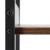 Etajera cu 4 polite din MDF si cadru metalic, stil industrial, 60x28x124.5 cm, maro inchis si negru Household NewTrend
