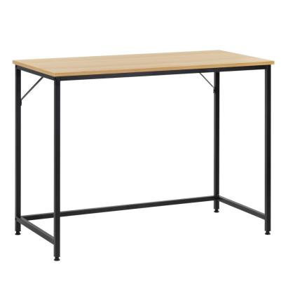 Birou cu blat MDF si cadru metalic, 100x50x76 cm, maro deschis Household NewTrend