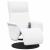 Scaun reclinabil cu masaj Alb 71 x 90 x 105 cm GartenMobel Dekor