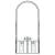 Arc de Grădină Simplu Negru 102 x 50 x 218 cm GartenMobel Dekor