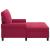 șezlong de relaxare cu pernă Roșu Vin 91 x 157 x 91 cm Catifea GartenMobel Dekor