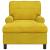 șezlong de relaxare cu pernă Galben 91 x 157 x 91 cm Catifea GartenMobel Dekor