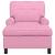 șezlong de relaxare cu pernă Roz 91 x 157 x 91 cm țesătură GartenMobel Dekor