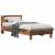 Cadru de pat cu headboard Lemn vechi 75 x 190 cm Lemn compozit GartenMobel Dekor