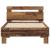 Cadru de pat cu headboard Lemn vechi 75 x 190 cm Lemn compozit GartenMobel Dekor