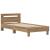 Cadru de pat Stejar Artizanal 75 x 190 cm Lemn compozit GartenMobel Dekor