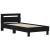 Cadru de pat Stejar Negru 75 x 190 cm Lemn compozit GartenMobel Dekor