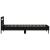 Cadru de pat Stejar Negru 75 x 190 cm Lemn compozit GartenMobel Dekor