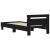 Cadru de pat Stejar Negru 75 x 190 cm Lemn compozit GartenMobel Dekor