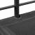 Pat supraetajat pentru copii din metal, negru, 90x190 cm, vidaXL