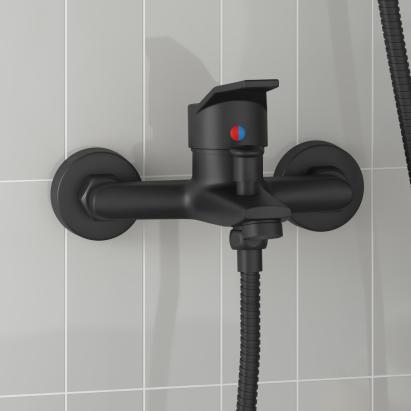 Robinet mixer pentru duș Negru G 1 / 2 inci GartenMobel Dekor