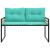 Set de Mobilier pentru Exterior cu pernă 4 pcs Turcoaz GartenMobel Dekor