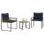 Set de Mobilier pentru Exterior cu pernă 3 pcs Bleumarin GartenMobel Dekor