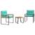 Set de Mobilier pentru Exterior cu pernă 3 pcs Turcoaz GartenMobel Dekor