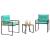 Set de Mobilier pentru Exterior cu pernă 3 pcs Turcoaz GartenMobel Dekor