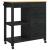 Troler de Bucătărie Simplu Negru GartenMobel Dekor
