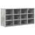 Dulap pentru pantofi Gri beton 103 x 30 x 51 cm Lemn compozit GartenMobel Dekor