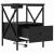 Dulap de noapte 2 pcs Stejar Negru 41,5 x 40,5 x 55 cm GartenMobel Dekor