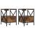 Dulap de noapte 2 pcs Stejar fumuriu 41,5 x 40,5 x 55 cm GartenMobel Dekor