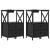 Dulap de noapte cu sertar 2 pcs Stejar Negru 40 x 31 x 60 cm GartenMobel Dekor