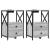 Dulap de noapte 2 pcs Gri Sonoma 40 x 31 x 60 cm Lemn compozit GartenMobel Dekor