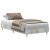 Cadru de pat Gri beton 90 x 200 cm Lemn compozit GartenMobel Dekor