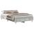 Cadru de pat Gri beton 120 x 190 cm Lemn compozit GartenMobel Dekor