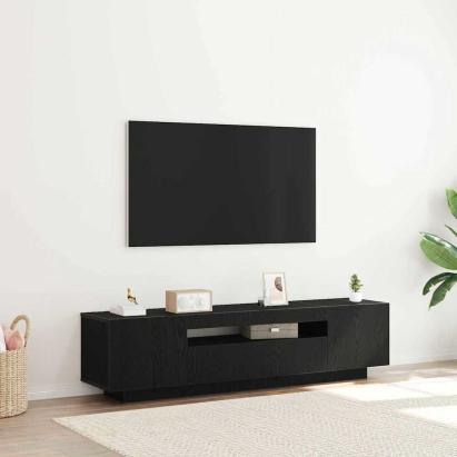 Cabinet TV Negru 160 x 35 x 40 cm Lemn compozit GartenMobel Dekor