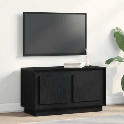 Cabinet TV Stejar negru 80 x 35 x 45 cm Lemn compozit GartenMobel Dekor